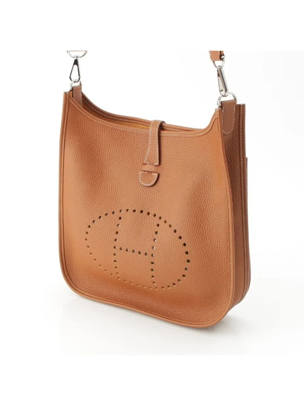 Hermes Evelyne 3 Trois 29 PM Taurillon Clemence Amazon Shoulder Bag Gold
